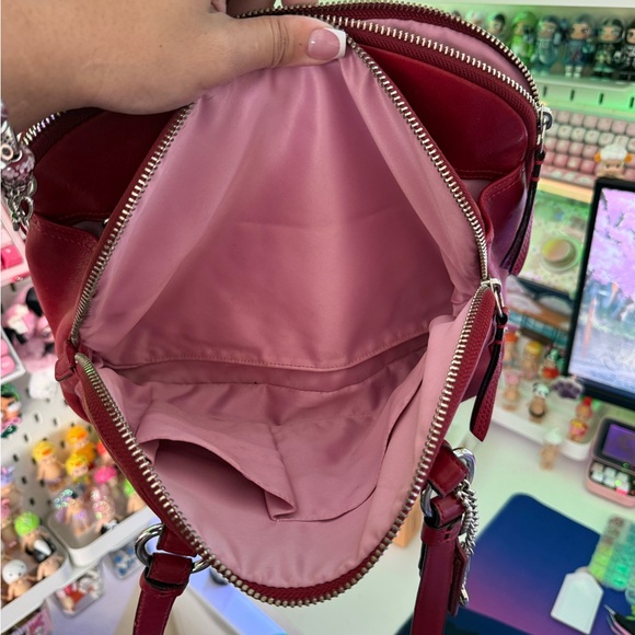 Coach Red Bonnie Satchel Double Zip - Picture 8 of 11